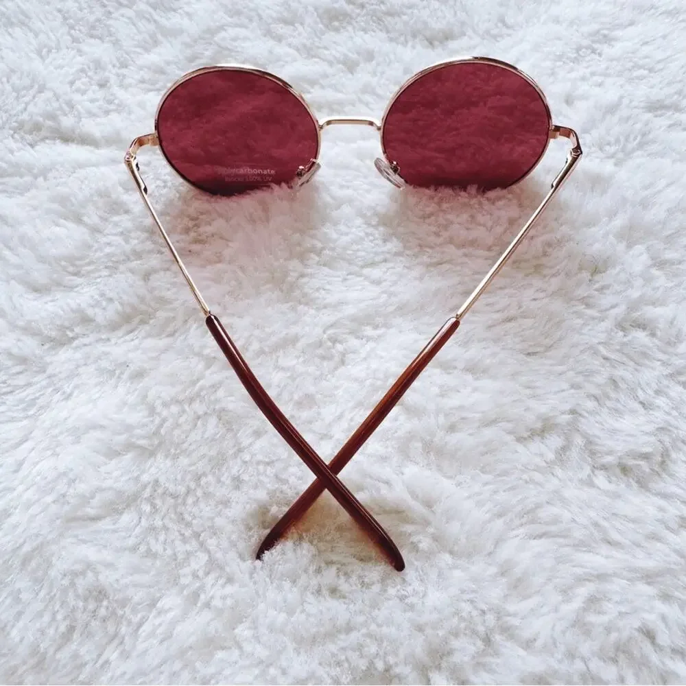 Henry Rose Gold Round Lens Sunglasses